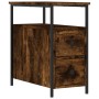 Nachttisch aus geräuchertem Eichenholzwerkstoff, 30 x 60 x 60 cm von vidaXL, Nachttische - Ref: Foro24-826067, Preis: 56,75 €...
