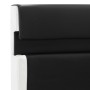 Estructura cama LED sin colchón cuero sintético negro 90x200 cm