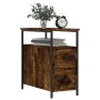 Nachttisch aus geräuchertem Eichenholzwerkstoff, 30 x 60 x 60 cm von vidaXL, Nachttische - Ref: Foro24-826067, Preis: 56,75 €...