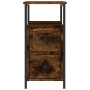 Nachttisch aus geräuchertem Eichenholzwerkstoff, 30 x 60 x 60 cm von vidaXL, Nachttische - Ref: Foro24-826067, Preis: 56,75 €...