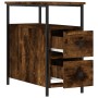 Smoked oak engineered wood bedside table 30x60x60 cm by vidaXL, Nightstands - Ref: Foro24-826067, Price: 56,68 €, Discount: %