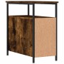 Nachttisch aus geräuchertem Eichenholzwerkstoff, 30 x 60 x 60 cm von vidaXL, Nachttische - Ref: Foro24-826067, Preis: 56,75 €...
