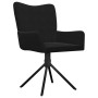 Sillas de comedor giratorias 2 uds terciopelo negro