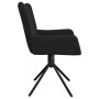 Sillas de comedor giratorias 2 uds terciopelo negro