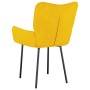 Sillas de comedor 2 unidades terciopelo amarillo