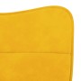 Sillas de comedor 2 unidades terciopelo amarillo