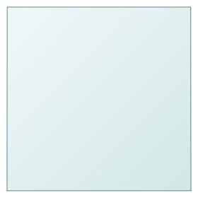 Superficie de mesa vidrio templado transparente 50x50 cm Superficie de mesa vidrio templado transparente 50x50 cm