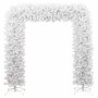 Árbol de Navidad en arco blanco 240 cm