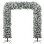 Arco de navidad con aspecto nevado 240 cm
