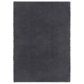 Alfombra rectangular algodón antracita 160x230 cm