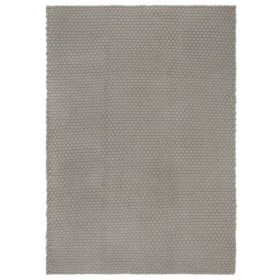 Alfombra rectangular algodón gris 120x180 cm