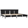 Estructura cama LED sin colchón cuero sintético gris 180x200 cm
