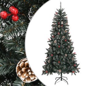 Árbol de Navidad artificial con soporte PVC verde 240 cm en Arboles de navidad | Comprar online en Foro24