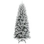 Árbol de Navidad artificial con nieve PVC y PE 210 cm
