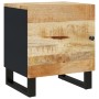 Mesitas de noche 2 uds madera maciza de mango 40x33x46 cm