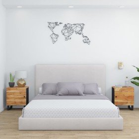 Mesitas de noche 2 uds madera maciza de acacia 40x33x46 cm Mesitas de noche 2 uds madera maciza de acacia 40x33x46 cm
