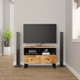 Mueble de TV madera maciza de mango 70x33x46 cm Mueble de TV madera maciza de mango 70x33x46 cm