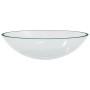 Lavabo de vidrio transparente 50x37x14 cm