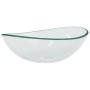 Lavabo de vidrio templado transparente 54,5x35x15,5 cm