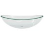 Lavabo de vidrio templado transparente 54,5x35x15,5 cm