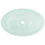 Lavabo de vidrio templado esmerilado 54,5x35x15,5 cm