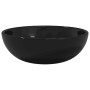 Lavabo de vidrio templado negro 35x12 cm