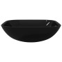 Lavabo de vidrio negro 42x42x14 cm