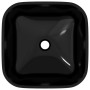 Lavabo de vidrio negro 42x42x14 cm