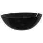 Lavabo de vidrio negro 50x37x14 cm