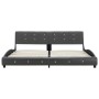 Estructura de cama cuero sintético gris 180x200 cm