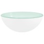 Lavabo de vidrio templado blanco 30x12 cm