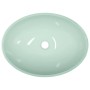 Lavabo de vidrio blanco 50x37x14 cm