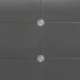 Estructura de cama cuero sintético gris 180x200 cm