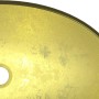 Lavabo de vidrio templado dorado 54,5x35x15,5 cm