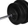 Juego de barras + 2 mancuernas 60,5kg de vidaXL, Peso libre - Ref: Foro24-90375, Precio: 129,99 €, Descuento: %