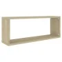 Würfelwandregal 6 Einheiten Sonoma-Eichensperrholz 60x15x23 cm von vidaXL, Regale und Regale - Ref: Foro24-807144, Preis: 60,...