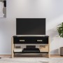Mueble para TV madera contrachapada negro 82x38x45 cm en Muebles TV | Comprar online en Foro24