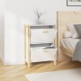 Mueble zapatero madera contrachapada blanco 57,5x33x80 cm