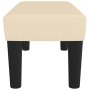 Banco de tela color crema 70x30x30 cm