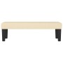 Banco de tela color crema 100x30x30 cm