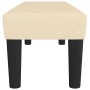 Banco de tela color crema 100x30x30 cm