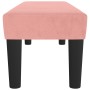 Banco de terciopelo rosa 100x30x30 cm