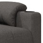 Sillón de masaje de tela gris oscuro