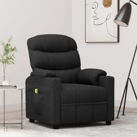 Sillón de masaje de tela negro