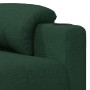 Sillón de masaje de tela verde oscuro