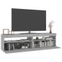 TV-Schränke mit LED-Leuchten 2 Einheiten betongrau 75x35x40cm von vidaXL, TV-Möbel - Ref: Foro24-804400, Preis: 94,85 €, Raba...