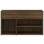 Banco zapatero madera contrachapada roble marrón 80x30x45 cm