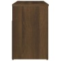 Banco zapatero madera contrachapada roble marrón 80x30x45 cm