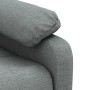 Sillón de masaje de tela gris oscuro