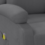 Sillón de masaje de cuero sintético gris antracita